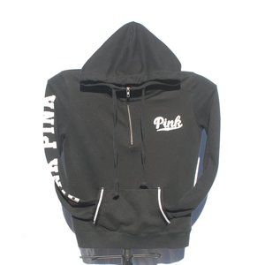 VS Pink 1/4 Zip Pullover Hoody Sweatshirt - XS